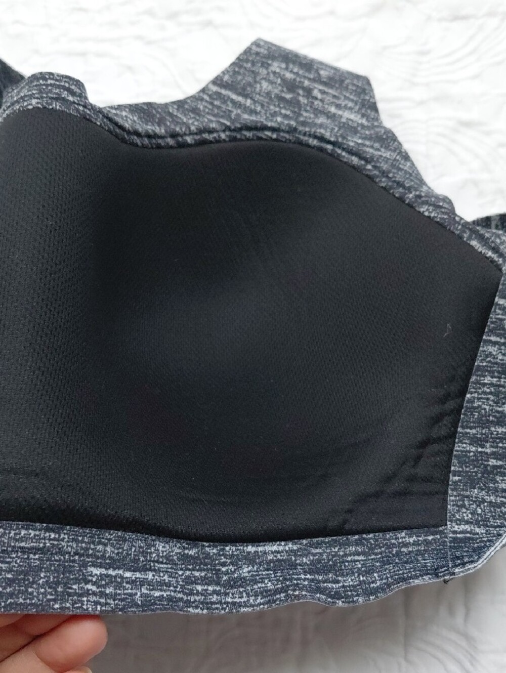Victoria Sport Angel Max Support Black Heather Wireless Bra Sz 36DD - Picture 10 of 10